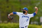 Baseball vs CGA  Wheaton College Baseball vs Coast Guard Academy during game two of the NEWMAC semi-finals playoffs. - (Photo by Keith Nordstrom) : Wheaton, baseball, NEWMAC